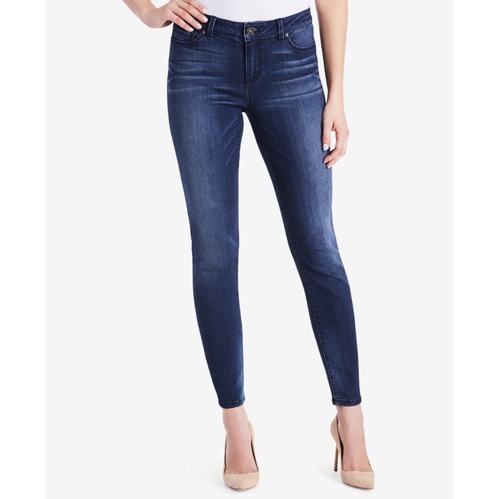 Vintage America Blues | Missy Mid Rise Dark Wash Comfy Boho Skinny Chic Jeans